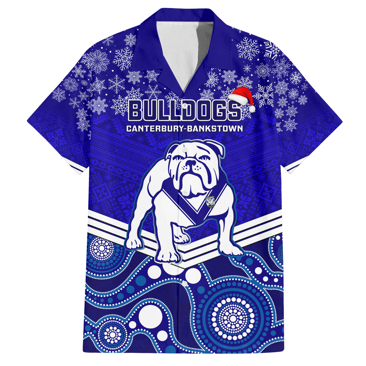 custom-bulldogs-rugby-christmas-family-matching-off-shoulder-long-sleeve-dress-and-hawaiian-shirt-merry-xmas-2023-mix-aboriginal-art