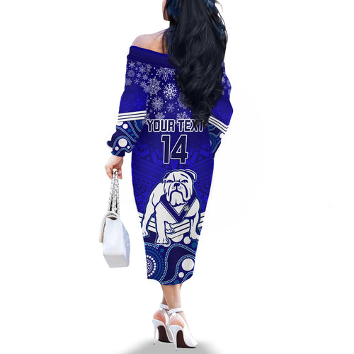 custom-bulldogs-rugby-christmas-family-matching-off-shoulder-long-sleeve-dress-and-hawaiian-shirt-merry-xmas-2023-mix-aboriginal-art