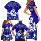 custom-bulldogs-rugby-christmas-family-matching-short-sleeve-bodycon-dress-and-hawaiian-shirt-merry-xmas-2023-mix-aboriginal-art