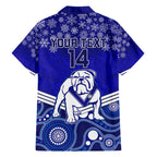 custom-bulldogs-rugby-christmas-family-matching-short-sleeve-bodycon-dress-and-hawaiian-shirt-merry-xmas-2023-mix-aboriginal-art