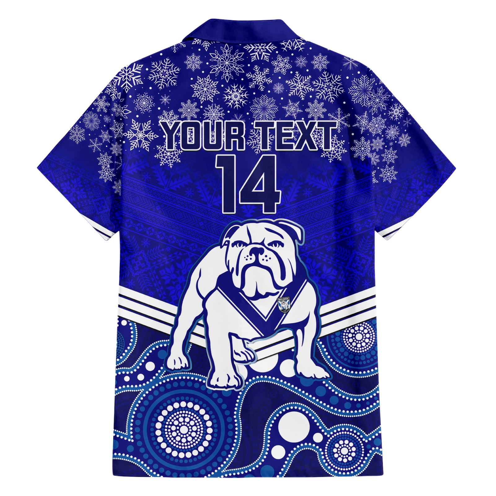 custom-bulldogs-rugby-christmas-family-matching-short-sleeve-bodycon-dress-and-hawaiian-shirt-merry-xmas-2023-mix-aboriginal-art