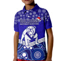 custom-bulldogs-rugby-christmas-kid-polo-shirt-merry-xmas-2023-mix-aboriginal-art