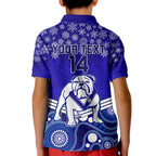 custom-bulldogs-rugby-christmas-kid-polo-shirt-merry-xmas-2023-mix-aboriginal-art