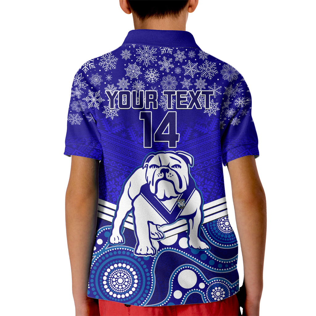 custom-bulldogs-rugby-christmas-kid-polo-shirt-merry-xmas-2023-mix-aboriginal-art