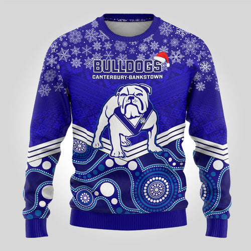 custom-bulldogs-rugby-christmas-ugly-christmas-sweater-merry-xmas-2023-mix-aboriginal-art