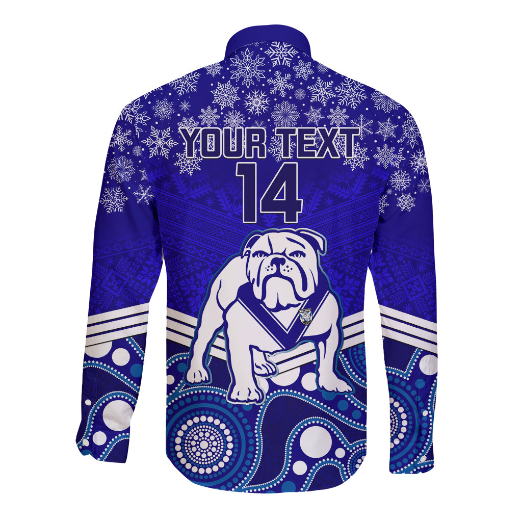 custom-bulldogs-rugby-christmas-long-sleeve-button-shirt-merry-xmas-2023-mix-aboriginal-art