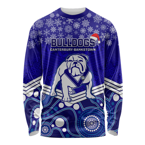 custom-bulldogs-rugby-christmas-long-sleeve-shirt-merry-xmas-2023-mix-aboriginal-art