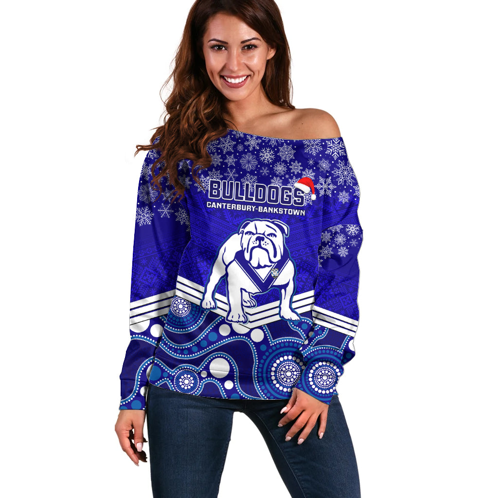 custom-bulldogs-rugby-christmas-off-shoulder-sweater-merry-xmas-2023-mix-aboriginal-art