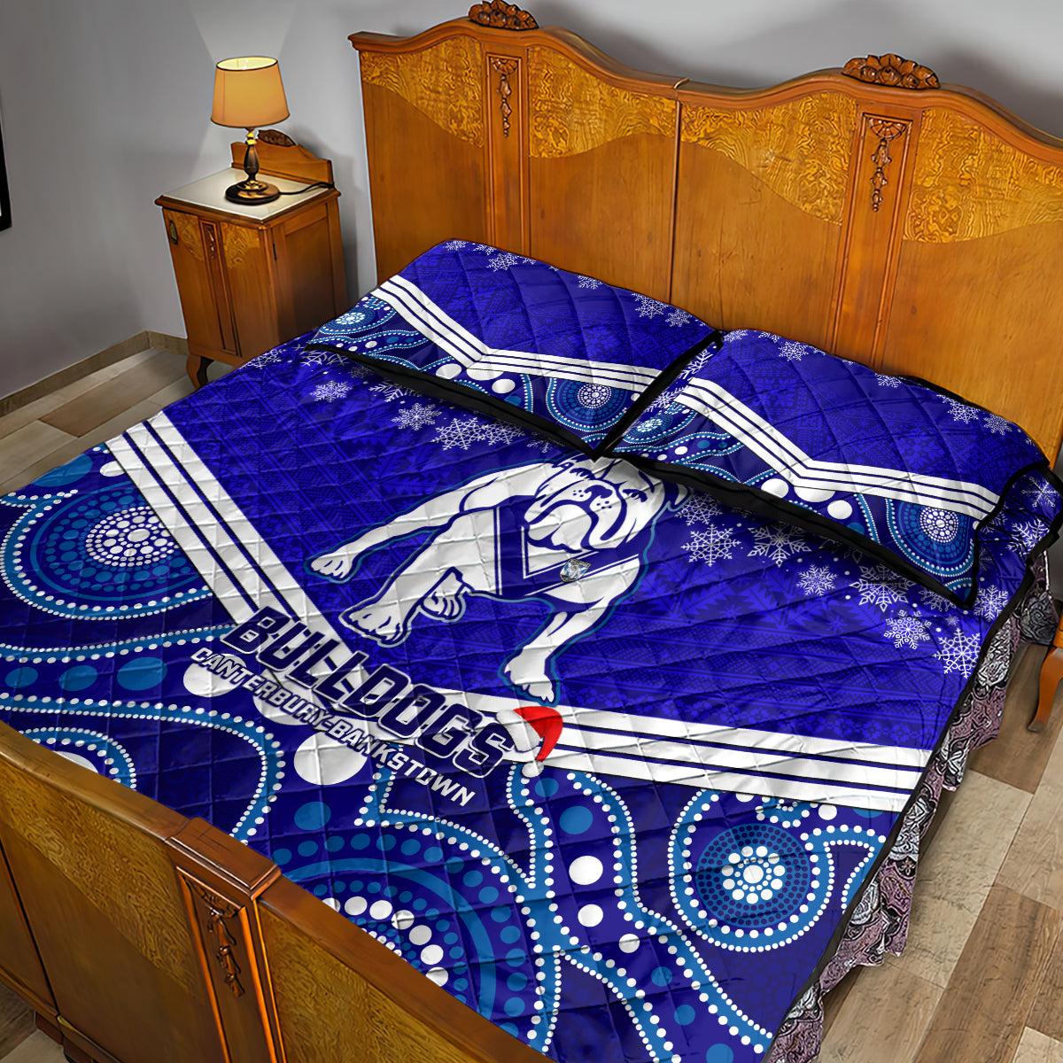 custom-bulldogs-rugby-christmas-quilt-bed-set-merry-xmas-2023-mix-aboriginal-art