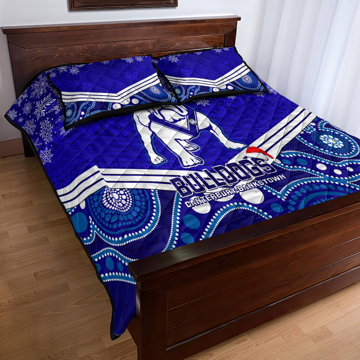 custom-bulldogs-rugby-christmas-quilt-bed-set-merry-xmas-2023-mix-aboriginal-art
