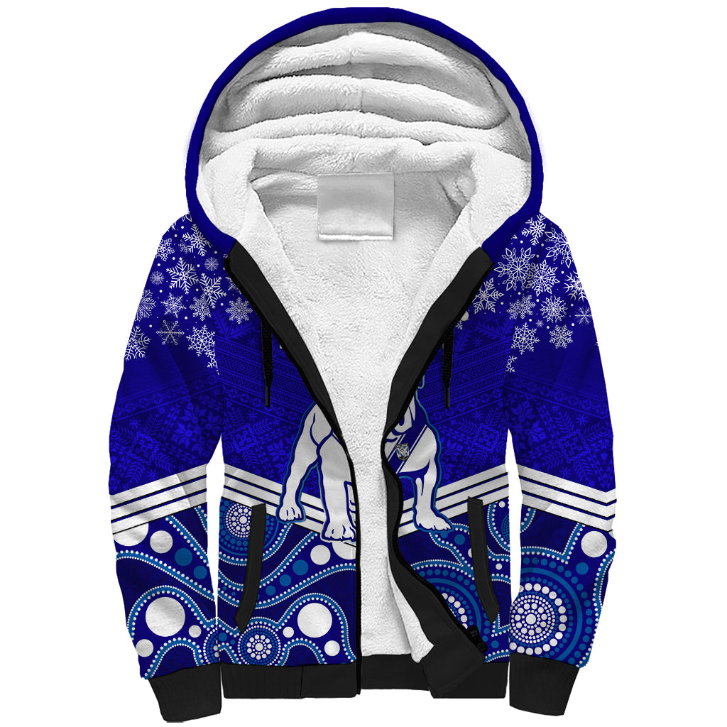 custom-bulldogs-rugby-christmas-sherpa-hoodie-merry-xmas-2023-mix-aboriginal-art