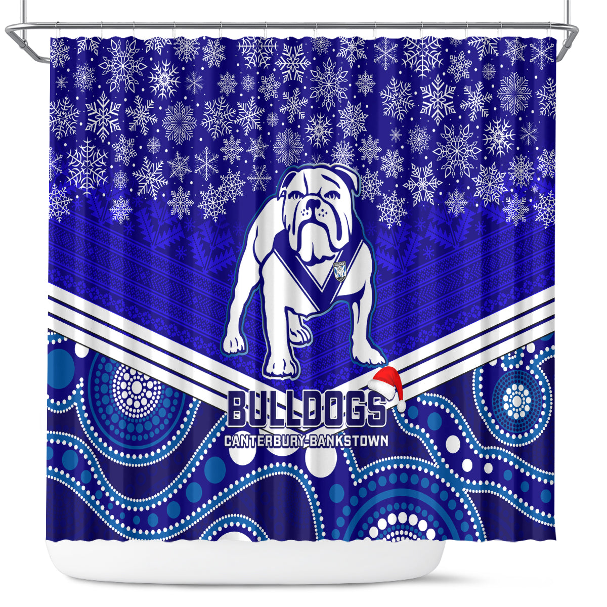 custom-bulldogs-rugby-christmas-shower-curtain-merry-xmas-2023-mix-aboriginal-art