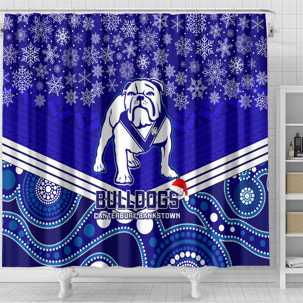custom-bulldogs-rugby-christmas-shower-curtain-merry-xmas-2023-mix-aboriginal-art