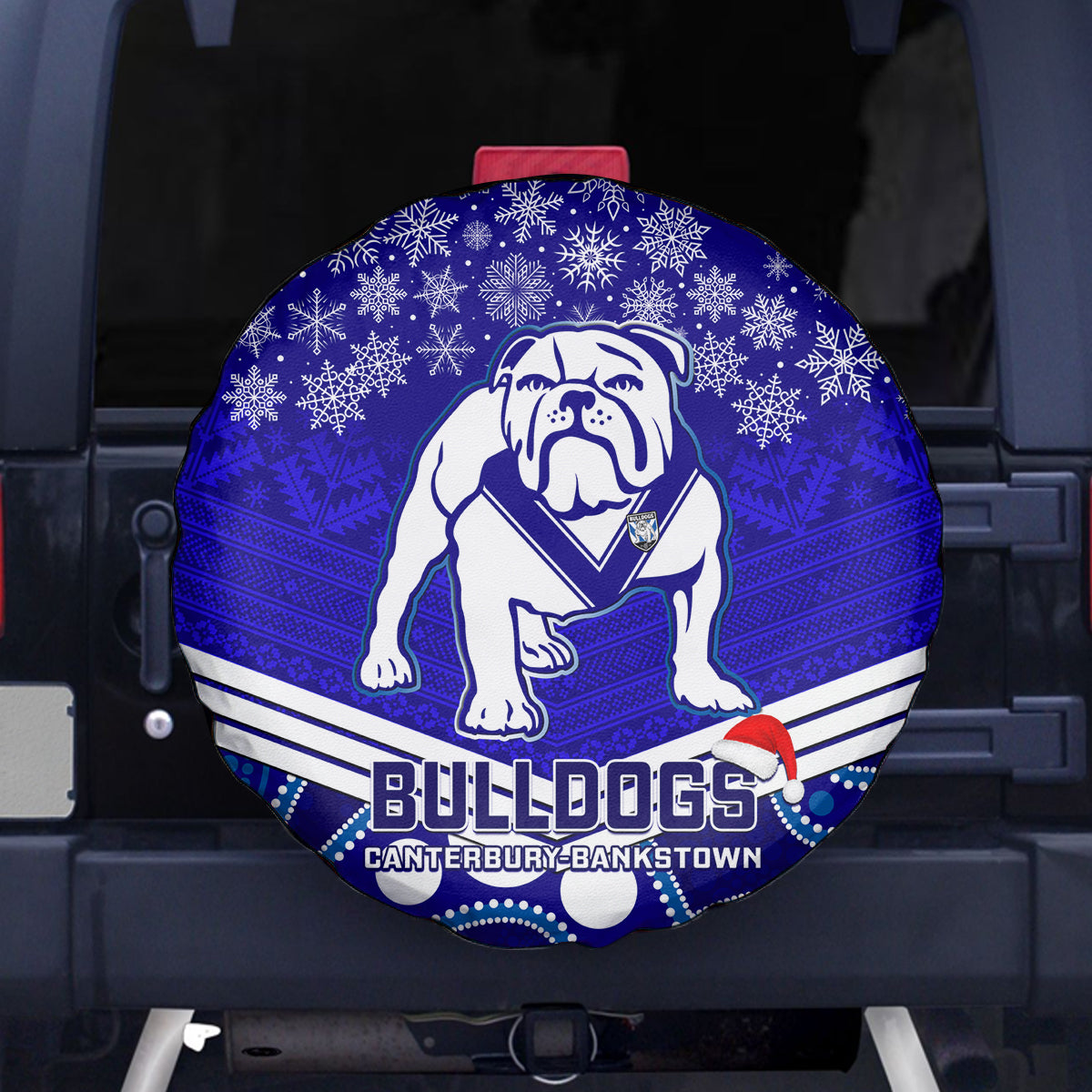 custom-bulldogs-rugby-christmas-spare-tire-cover-merry-xmas-2023-mix-aboriginal-art