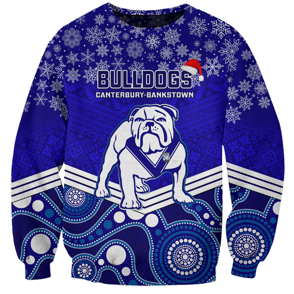 custom-bulldogs-rugby-christmas-sweatshirt-merry-xmas-2023-mix-aboriginal-art