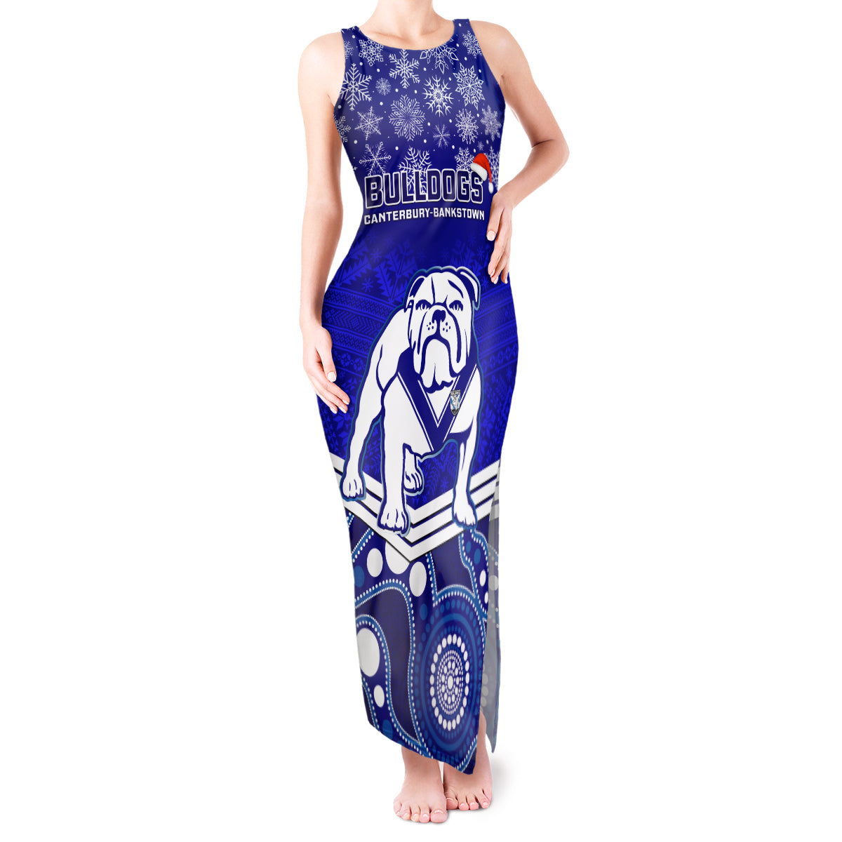 custom-bulldogs-rugby-christmas-tank-maxi-dress-merry-xmas-2023-mix-aboriginal-art