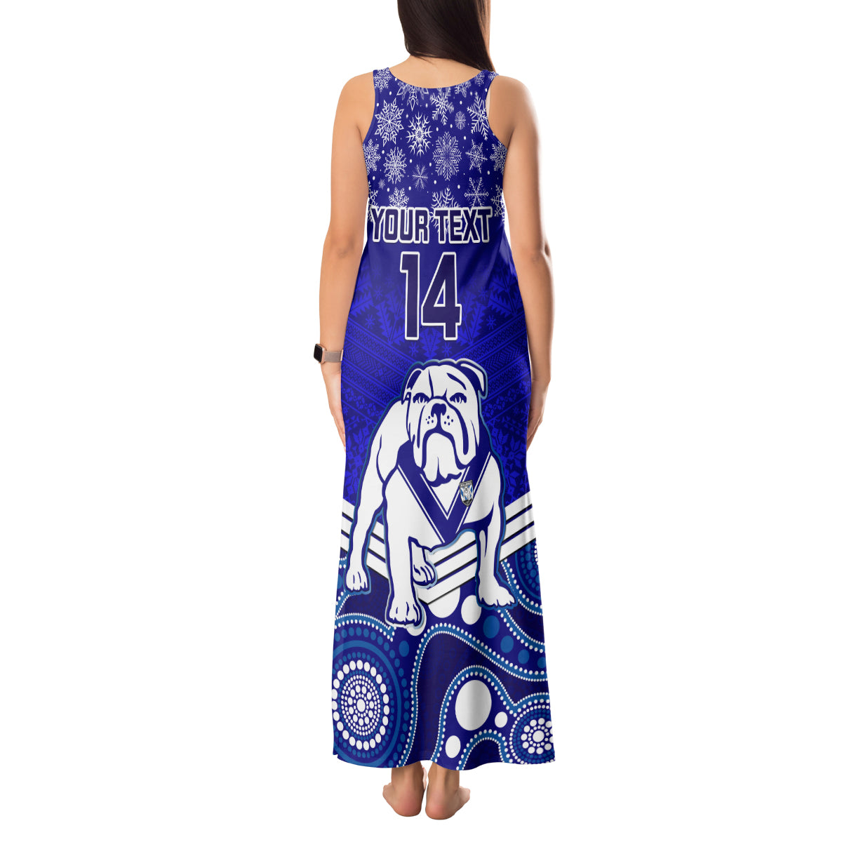 custom-bulldogs-rugby-christmas-tank-maxi-dress-merry-xmas-2023-mix-aboriginal-art