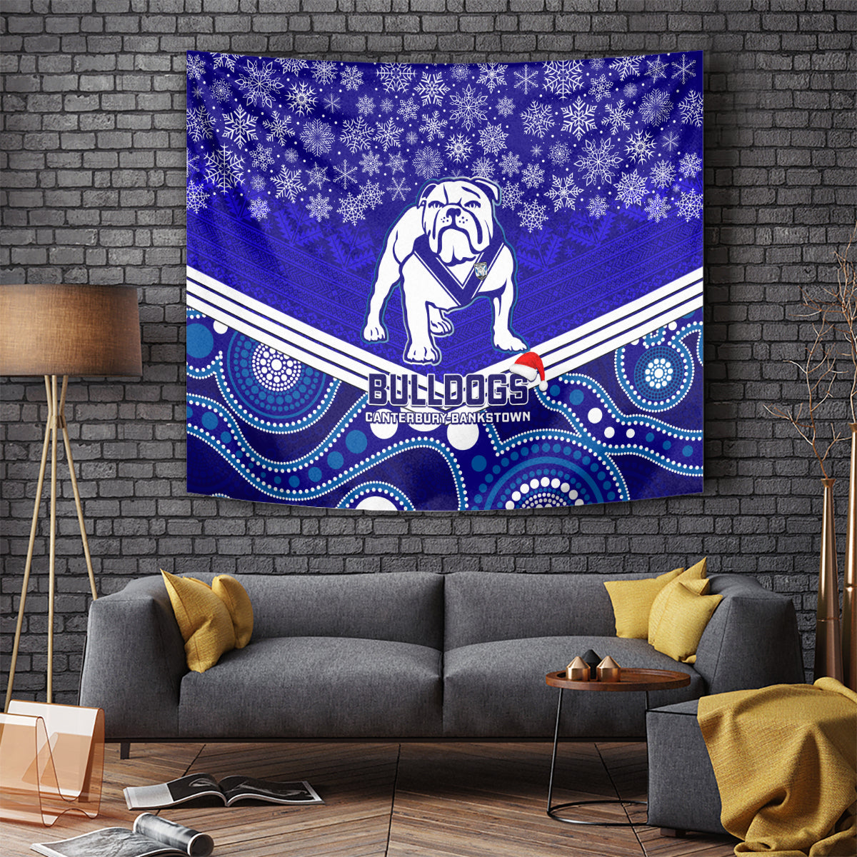custom-bulldogs-rugby-christmas-tapestry-merry-xmas-2023-mix-aboriginal-art