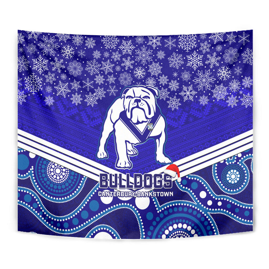 custom-bulldogs-rugby-christmas-tapestry-merry-xmas-2023-mix-aboriginal-art