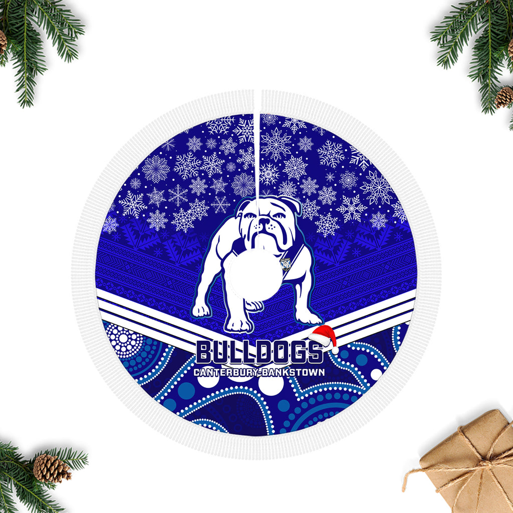 bulldogs-rugby-christmas-tree-skirt-merry-xmas-2023-mix-aboriginal-art