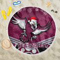 custom-sea-eagles-rugby-christmas-beach-blanket-merry-xmas-2023-mix-aboriginal-art
