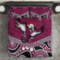 custom-sea-eagles-rugby-christmas-bedding-set-merry-xmas-2023-mix-aboriginal-art