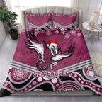 custom-sea-eagles-rugby-christmas-bedding-set-merry-xmas-2023-mix-aboriginal-art