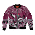custom-sea-eagles-rugby-christmas-bomber-jacket-merry-xmas-2023-mix-aboriginal-art