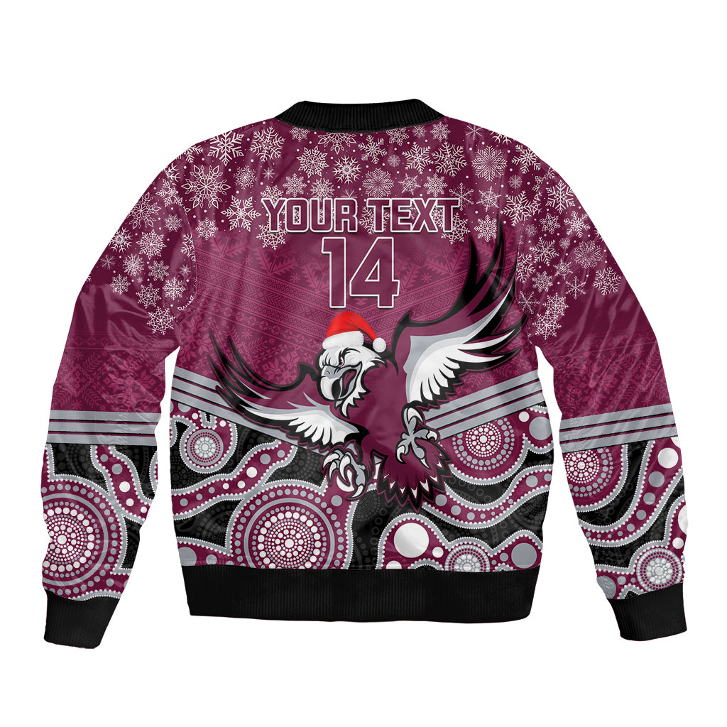 custom-sea-eagles-rugby-christmas-bomber-jacket-merry-xmas-2023-mix-aboriginal-art