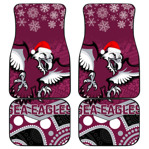 custom-sea-eagles-rugby-christmas-car-mats-merry-xmas-2023-mix-aboriginal-art