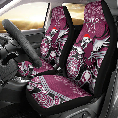 custom-sea-eagles-rugby-christmas-car-seat-cover-merry-xmas-2023-mix-aboriginal-art