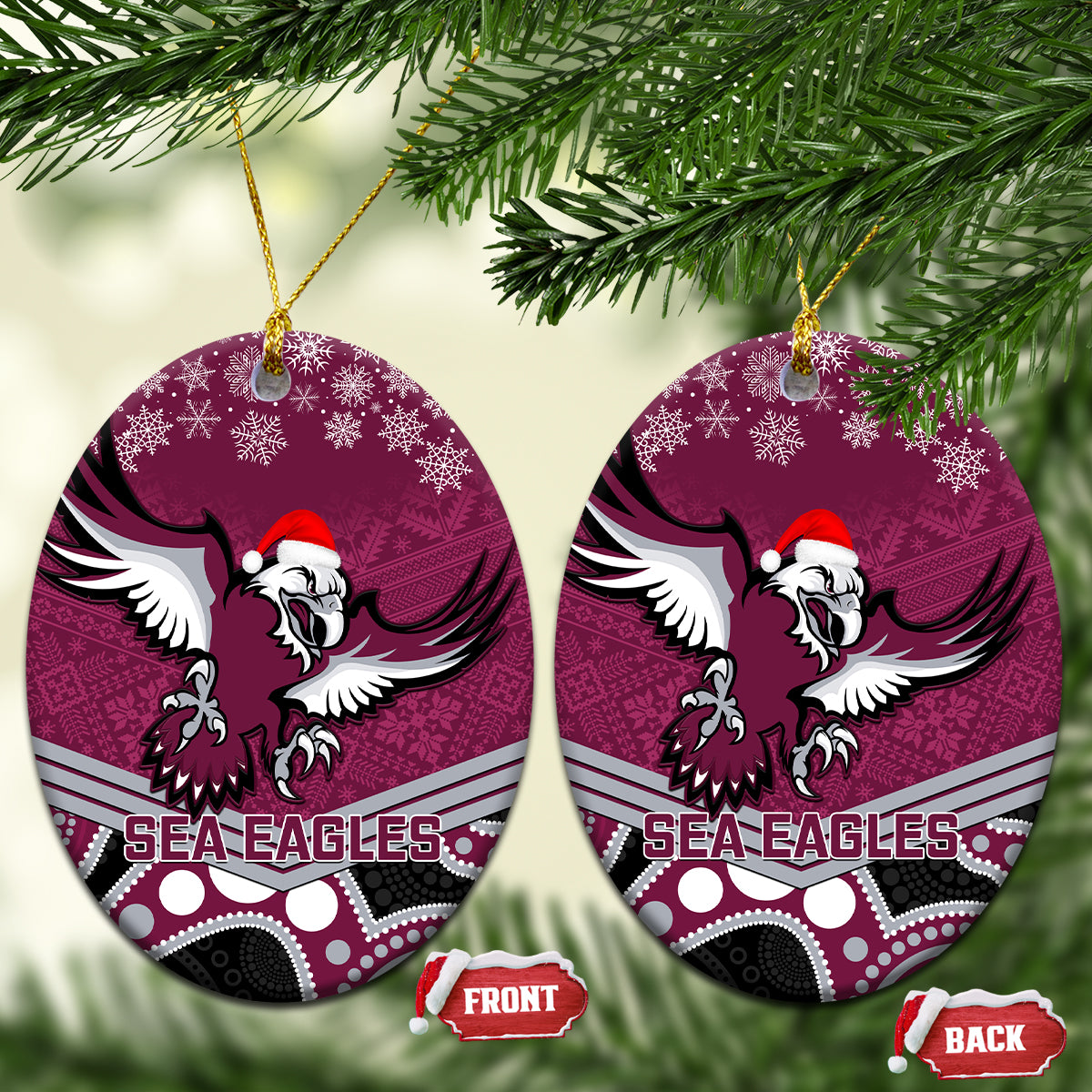 sea-eagles-rugby-christmas-ceramic-ornament-merry-xmas-2023-mix-aboriginal-art