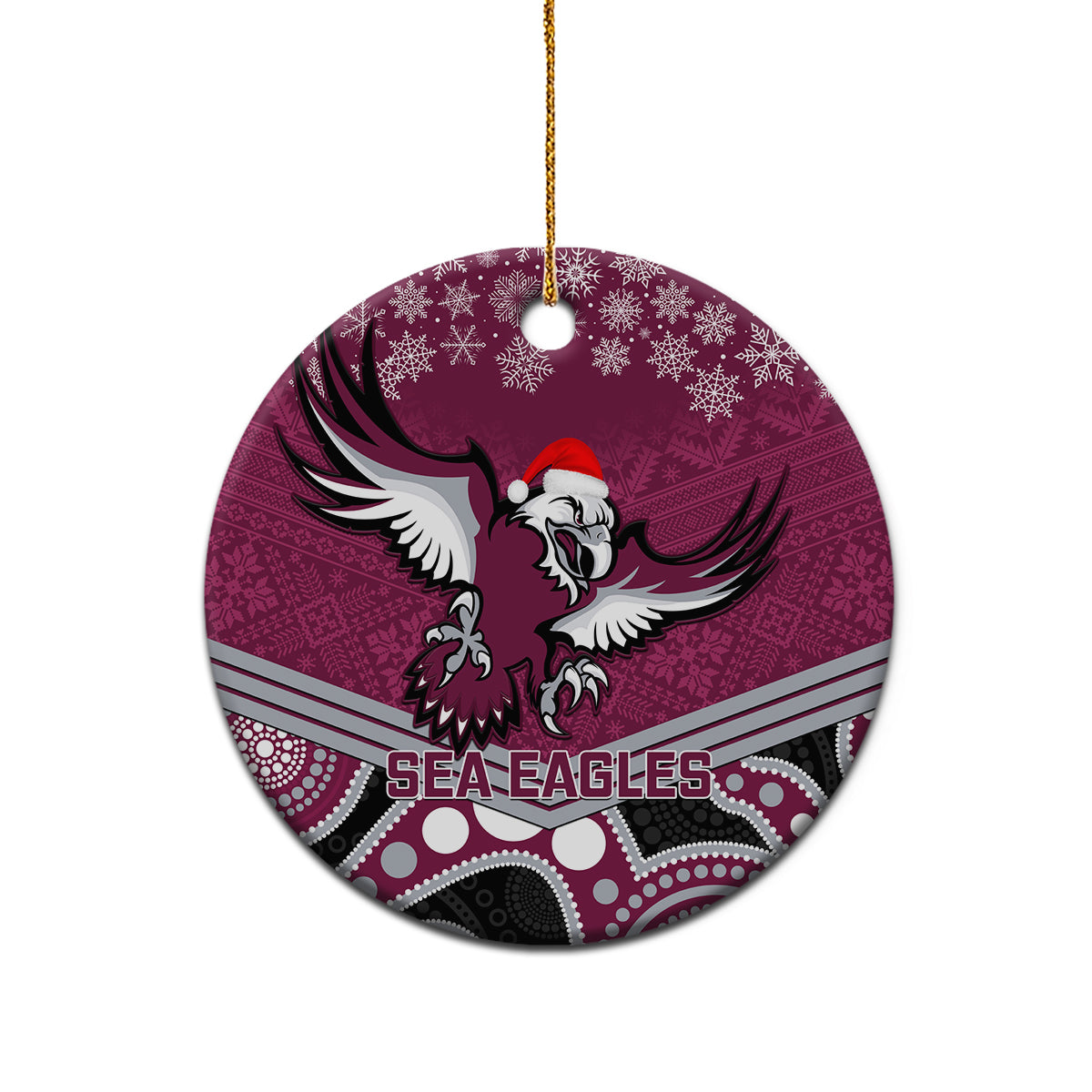 sea-eagles-rugby-christmas-ceramic-ornament-merry-xmas-2023-mix-aboriginal-art
