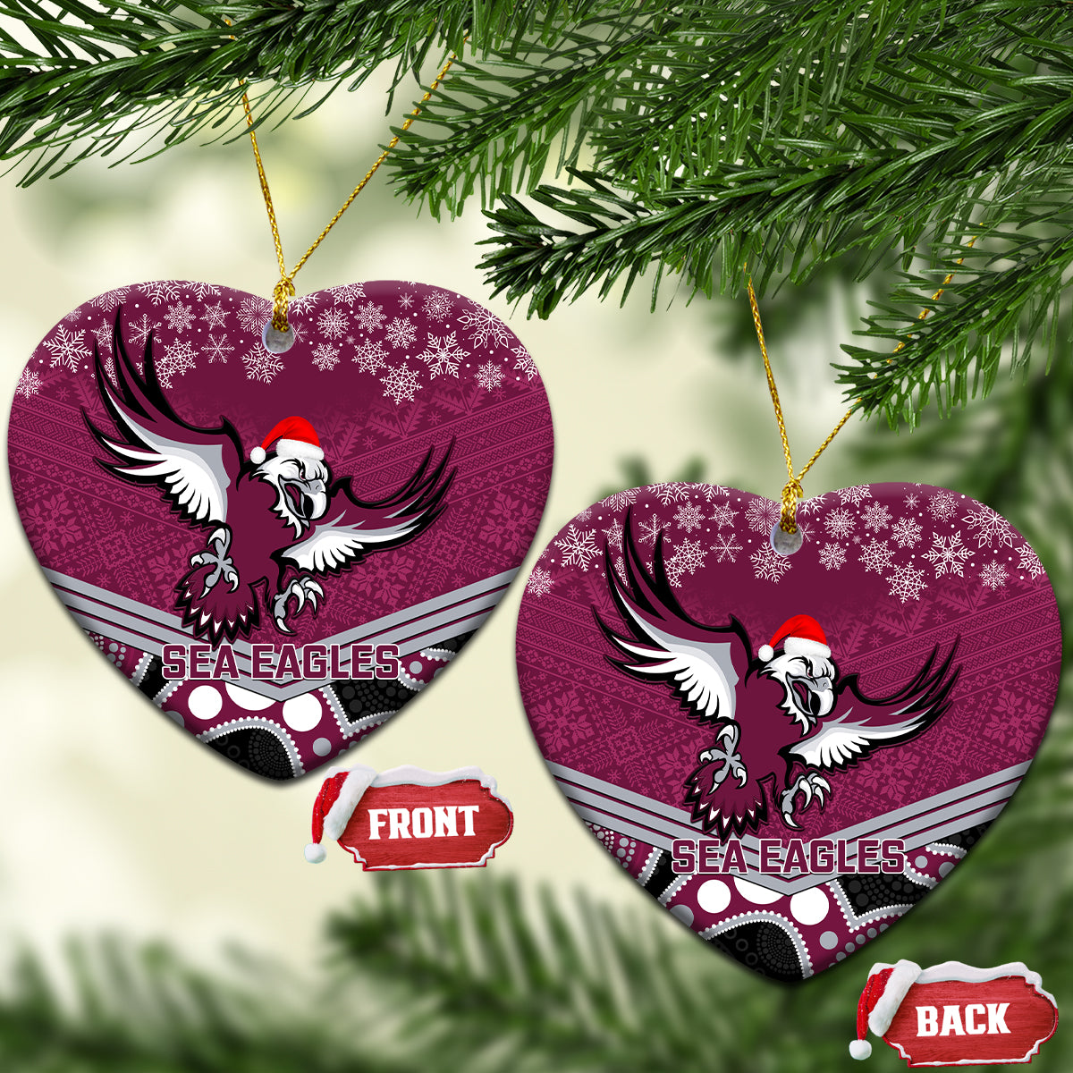 sea-eagles-rugby-christmas-ceramic-ornament-merry-xmas-2023-mix-aboriginal-art