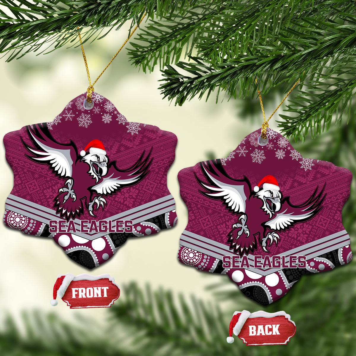 sea-eagles-rugby-christmas-ceramic-ornament-merry-xmas-2023-mix-aboriginal-art