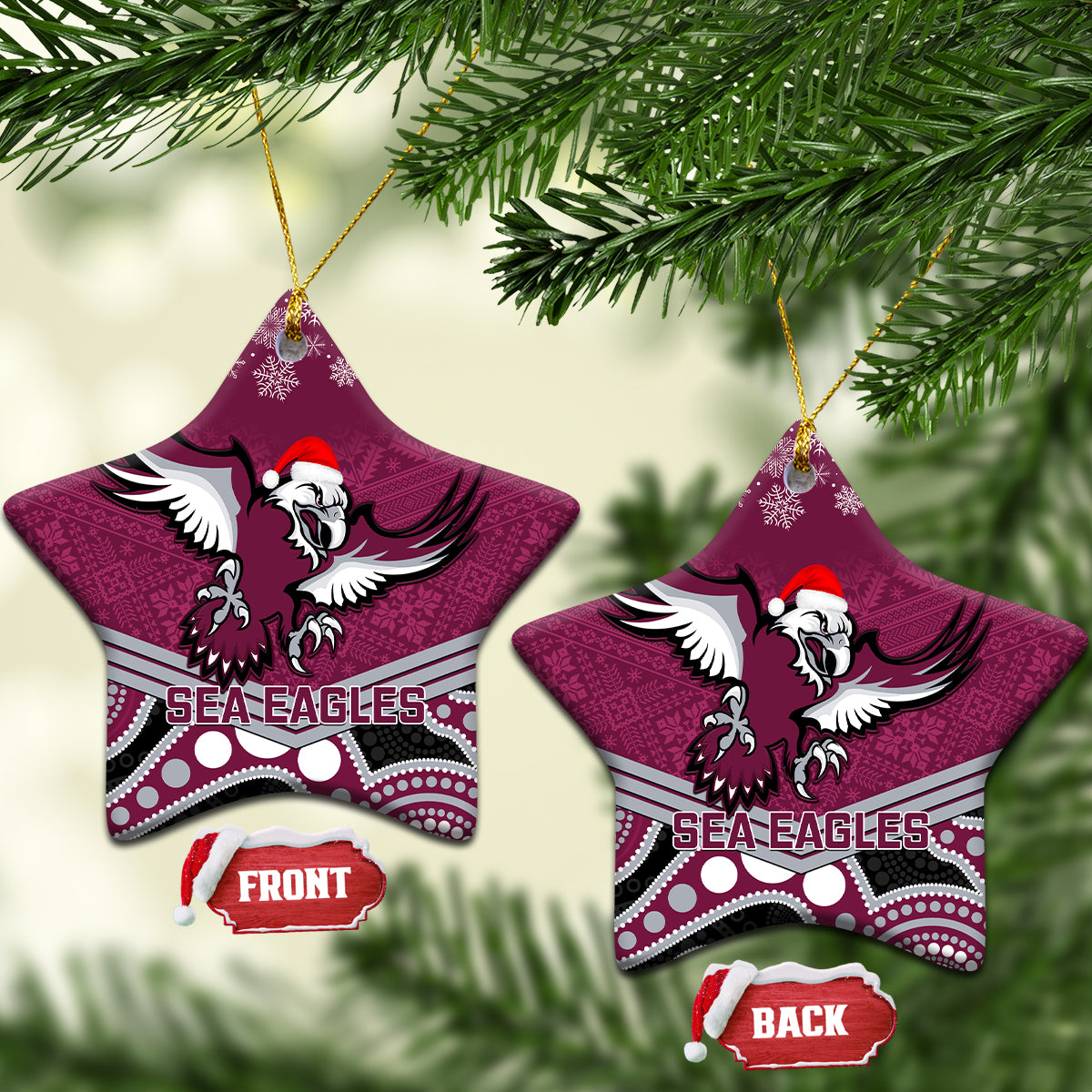 sea-eagles-rugby-christmas-ceramic-ornament-merry-xmas-2023-mix-aboriginal-art