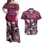 custom-sea-eagles-rugby-christmas-couples-matching-off-shoulder-maxi-dress-and-hawaiian-shirt-merry-xmas-2023-mix-aboriginal-art