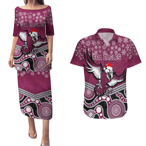 custom-sea-eagles-rugby-christmas-couples-matching-puletasi-dress-and-hawaiian-shirt-merry-xmas-2023-mix-aboriginal-art