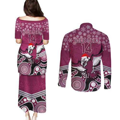 custom-sea-eagles-rugby-christmas-couples-matching-puletasi-dress-and-long-sleeve-button-shirt-merry-xmas-2023-mix-aboriginal-art