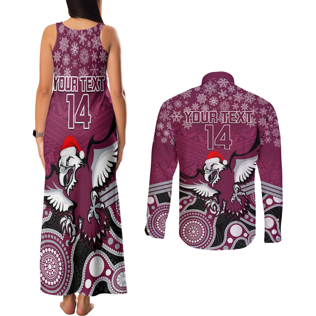 custom-sea-eagles-rugby-christmas-couples-matching-tank-maxi-dress-and-long-sleeve-button-shirt-merry-xmas-2023-mix-aboriginal-art