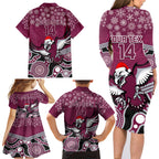 custom-sea-eagles-rugby-christmas-family-matching-long-sleeve-bodycon-dress-and-hawaiian-shirt-merry-xmas-2023-mix-aboriginal-art