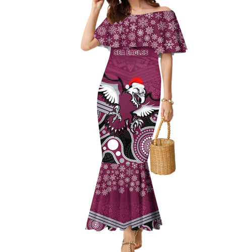 custom-sea-eagles-rugby-christmas-family-matching-mermaid-dress-and-hawaiian-shirt-merry-xmas-2023-mix-aboriginal-art