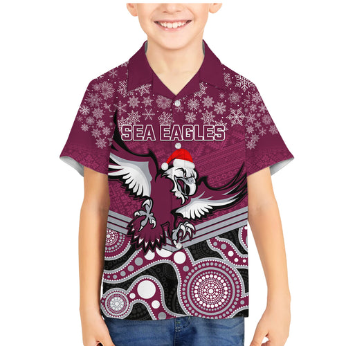 custom-sea-eagles-rugby-christmas-family-matching-mermaid-dress-and-hawaiian-shirt-merry-xmas-2023-mix-aboriginal-art