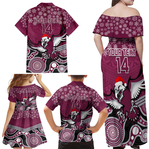 custom-sea-eagles-rugby-christmas-family-matching-off-shoulder-maxi-dress-and-hawaiian-shirt-merry-xmas-2023-mix-aboriginal-art