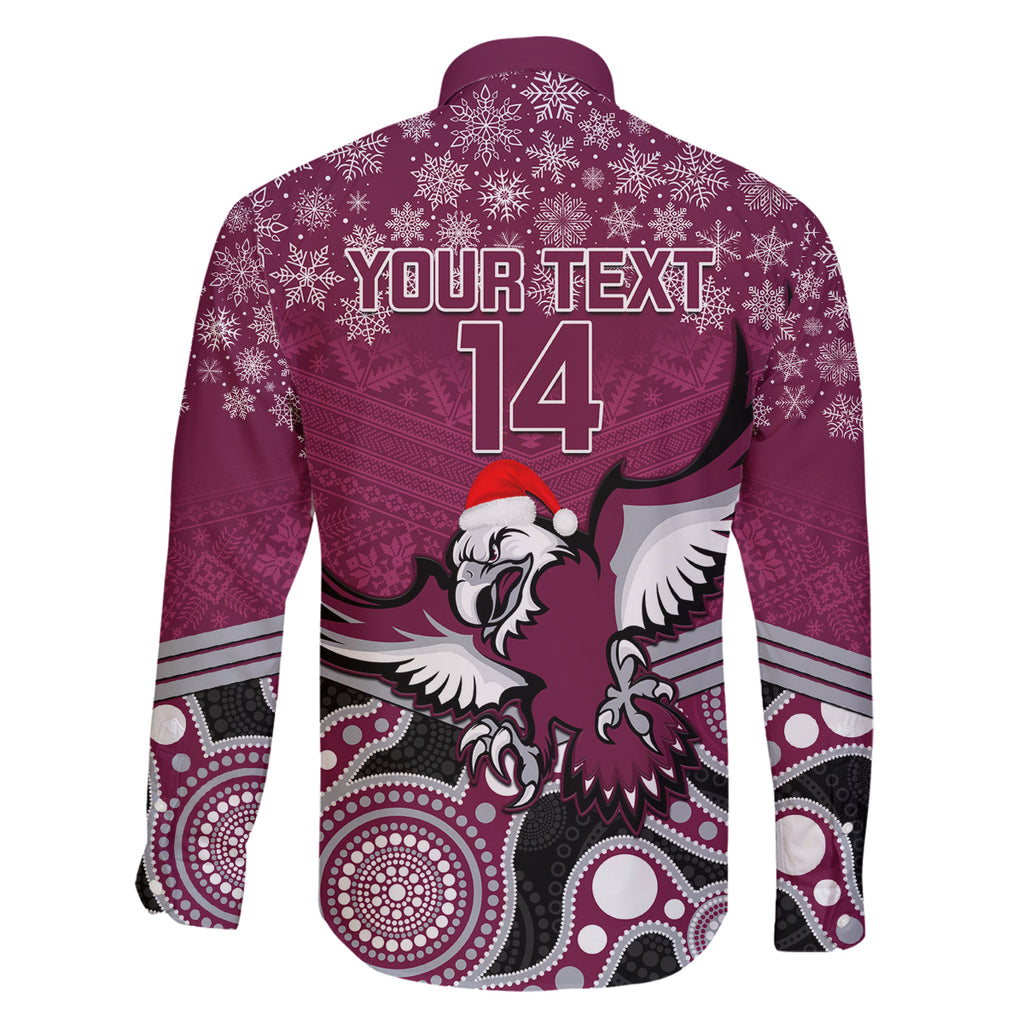 custom-sea-eagles-rugby-christmas-family-matching-off-shoulder-short-dress-and-hawaiian-shirt-merry-xmas-2023-mix-aboriginal-art