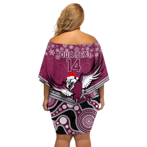 custom-sea-eagles-rugby-christmas-family-matching-off-shoulder-short-dress-and-hawaiian-shirt-merry-xmas-2023-mix-aboriginal-art