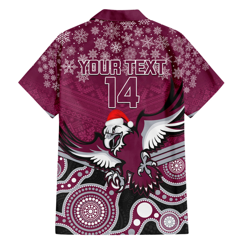 custom-sea-eagles-rugby-christmas-family-matching-short-sleeve-bodycon-dress-and-hawaiian-shirt-merry-xmas-2023-mix-aboriginal-art