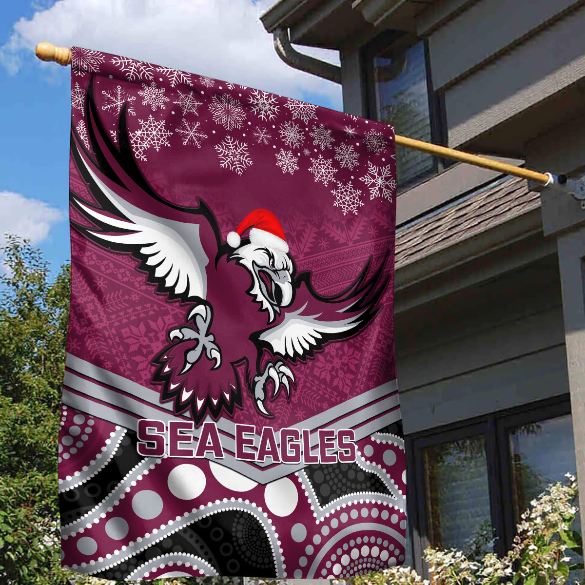 custom-sea-eagles-rugby-christmas-garden-flag-merry-xmas-2023-mix-aboriginal-art