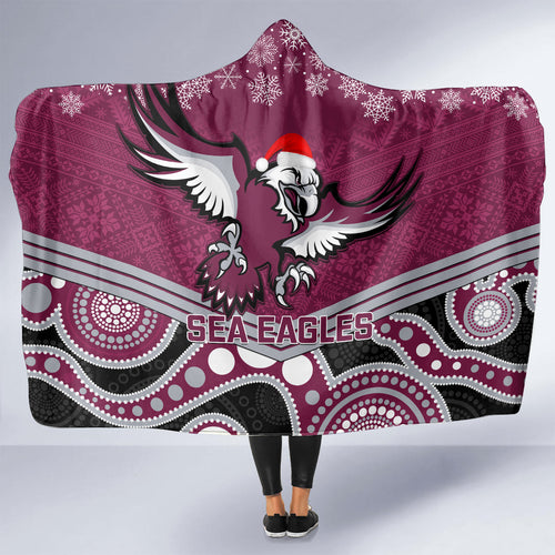 custom-sea-eagles-rugby-christmas-hooded-blanket-merry-xmas-2023-mix-aboriginal-art