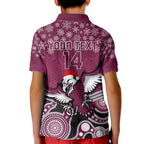 custom-sea-eagles-rugby-christmas-kid-polo-shirt-merry-xmas-2023-mix-aboriginal-art